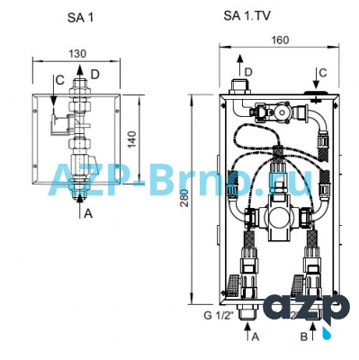Кнопка для душа MAS SA 1.1 AZP Brno Чехия (фото, схема) Кнопка для душа MAS SA 1.1 AZP Brno Чехия (фото, схема)